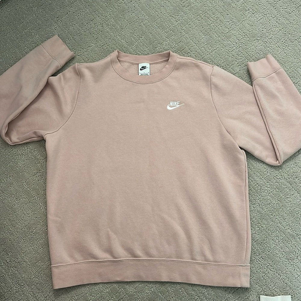 Pink Nike Crew Neck Sweater